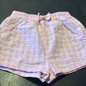 Oshkosh Pink and White Checkered Shorts
